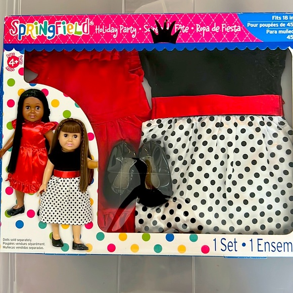 8 New Springfield Doll Outfits for 18” Dolls (Fits American Girl Dolls) - Picture 1 of 8